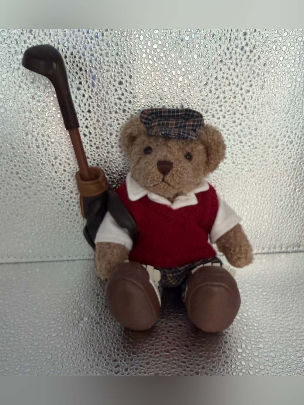 Vintage Collectible Golf Teddy Bear By Russ